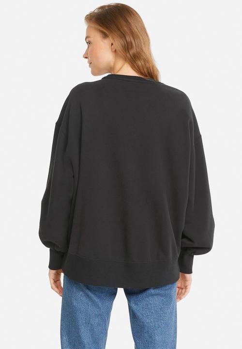PUMA - Classic oversized crew - black