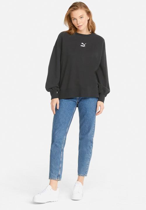 PUMA - Classic oversized crew - black