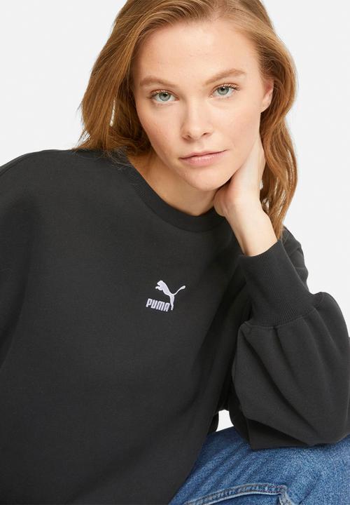 PUMA - Classic oversized crew - black