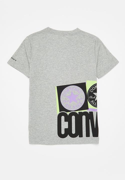 Converse - Cnvb ctp boxes wrap tee - dk grey heather