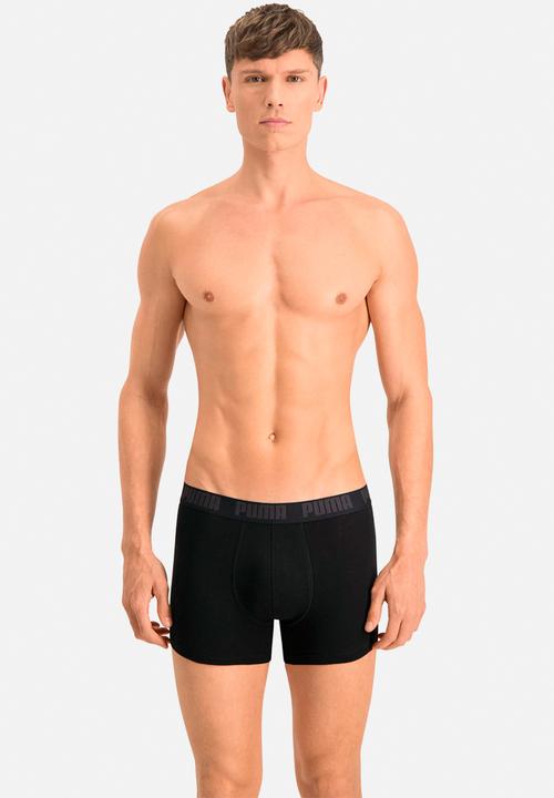 PUMA - Puma basic boxer 2p - black / black