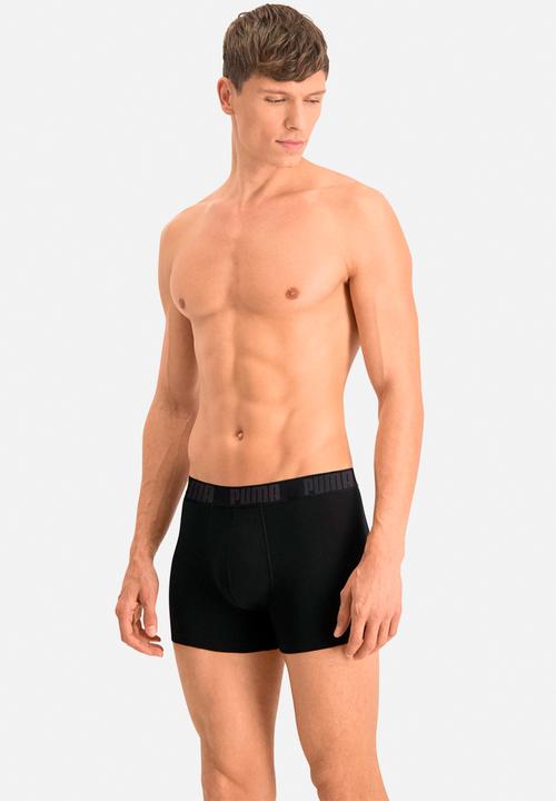 PUMA - Puma basic boxer 2p - black / black