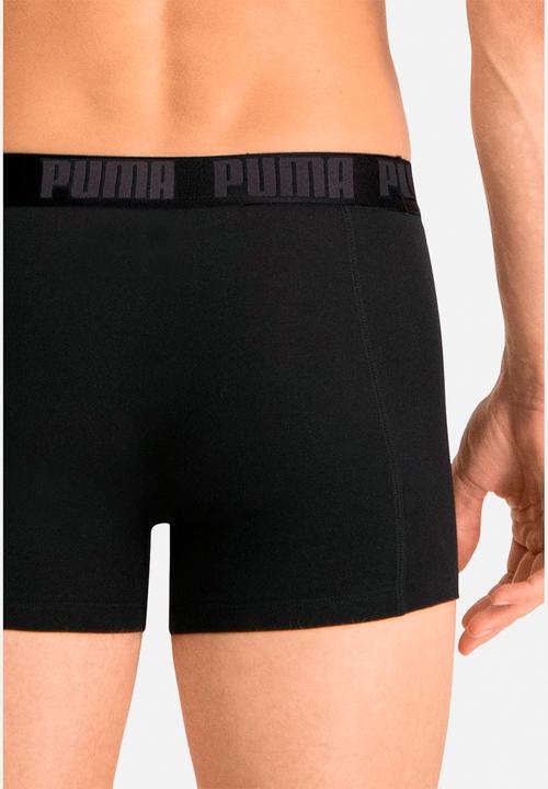PUMA - Puma basic boxer 2p - black / black