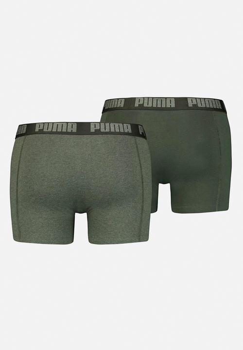 PUMA - Puma basic boxer 2p - green melange