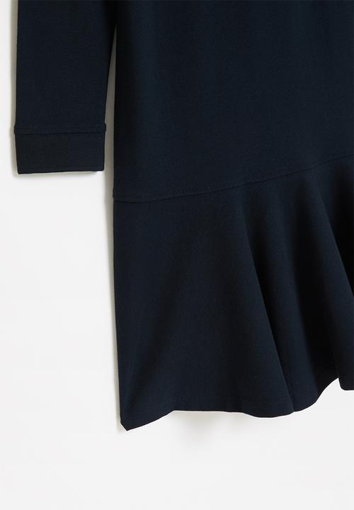POLO - Girls long sleeve golfer dress - navy