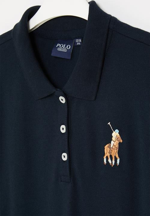 POLO - Girls long sleeve golfer dress - navy