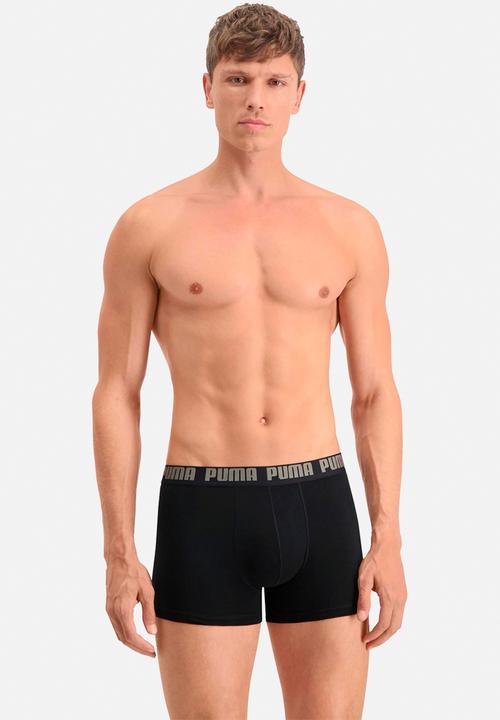 PUMA - Puma men logo print boxer 2p - sand combo