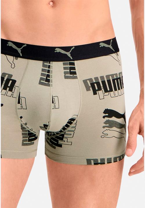 PUMA - Puma men logo print boxer 2p - sand combo