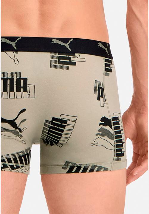 PUMA - Puma men logo print boxer 2p - sand combo