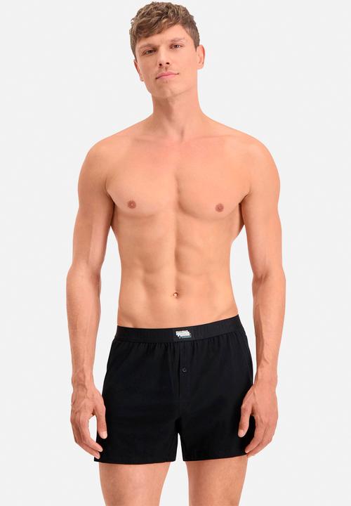 PUMA - Puma men loose fit jersey boxer 2p - black combo