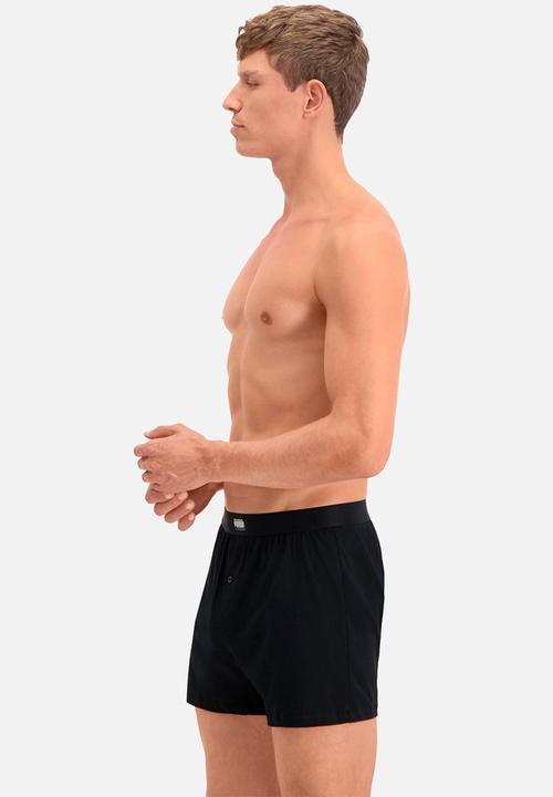 PUMA - Puma men loose fit jersey boxer 2p - black combo