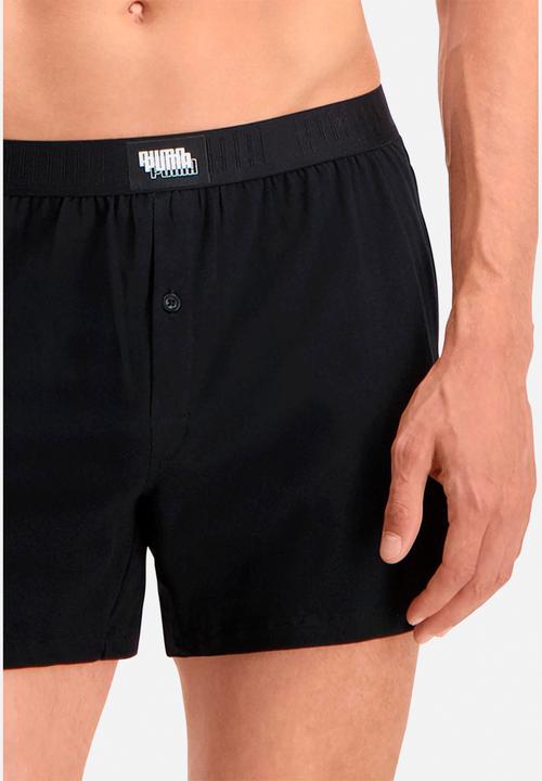 PUMA - Puma men loose fit jersey boxer 2p - black combo