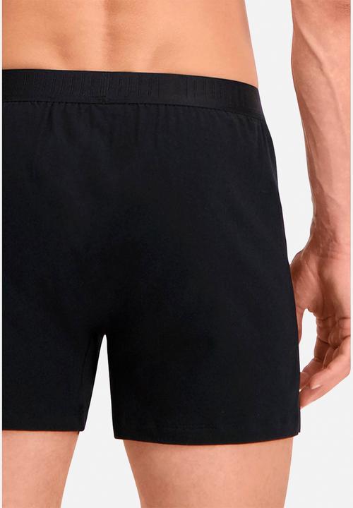 PUMA - Puma men loose fit jersey boxer 2p - black combo