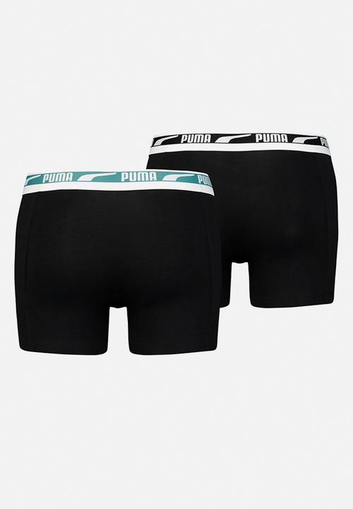 PUMA - Puma men multi logo boxer 2p - sage combo