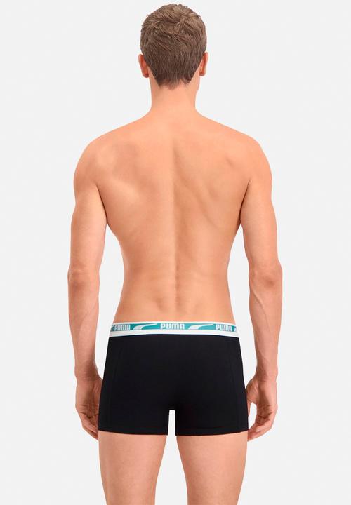 PUMA - Puma men multi logo boxer 2p - sage combo
