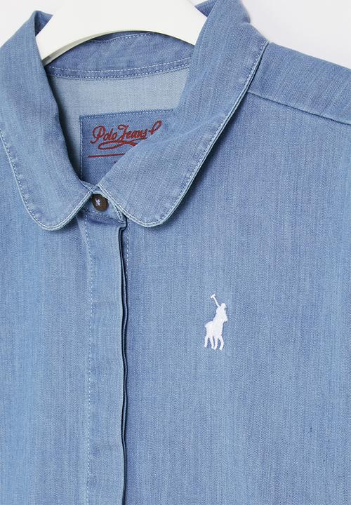 POLO - Girls pjs ms occasion dress - medium wash
