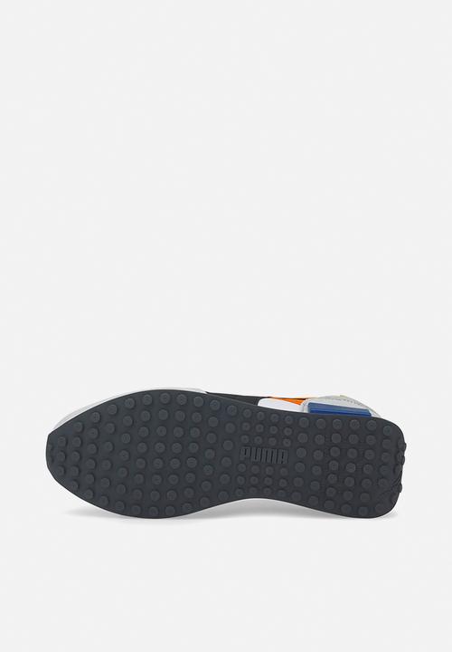 PUMA - Future rider play on - puma white-vibrant orange-harbor mist