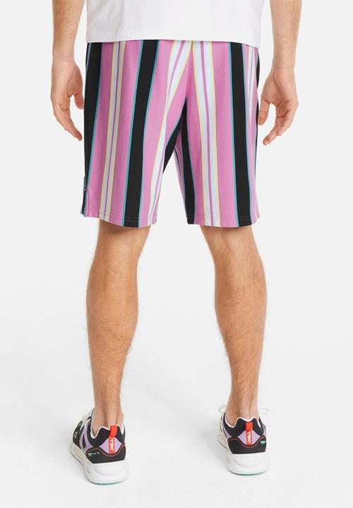 PUMA - SWxP Printed Longline Men's Shorts   - White/Pink