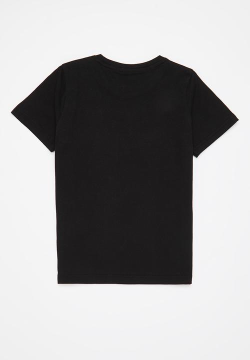 PUMA - Ess+ 2 col logo tee b - puma black-lemon