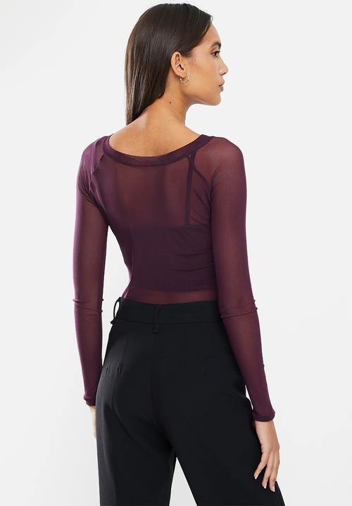 AMANDA LAIRD CHERRY - Platberg top - maroon