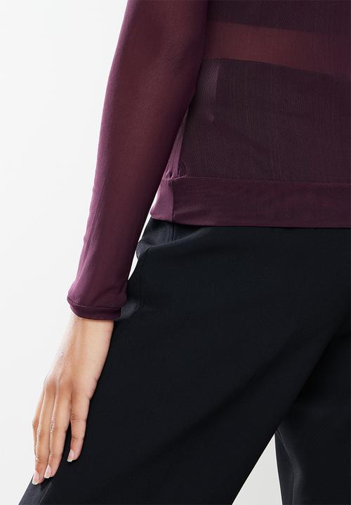 AMANDA LAIRD CHERRY - Platberg top - maroon
