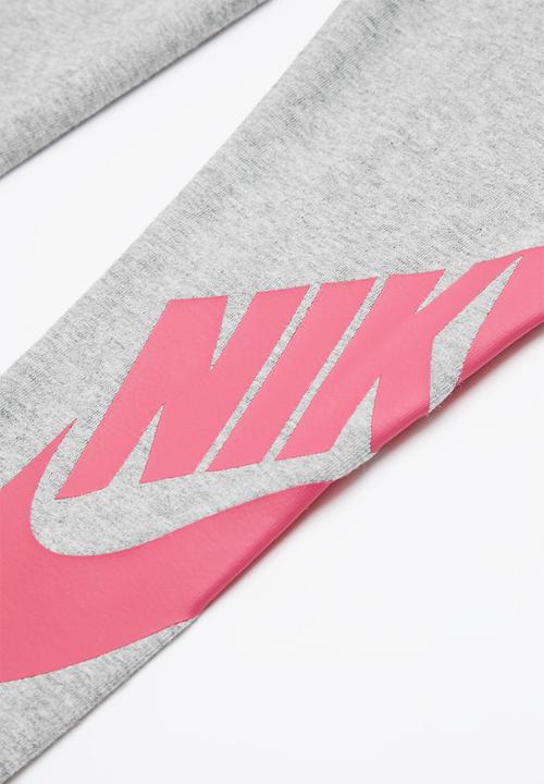Nike - Nkg g nsw leg a see legging - dark gray heather/rush pink