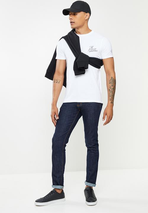 Replay - The replay printed tee - white