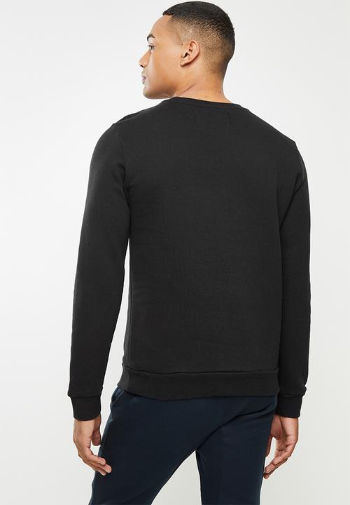 Replay - Replay utility logo crew sweat - black