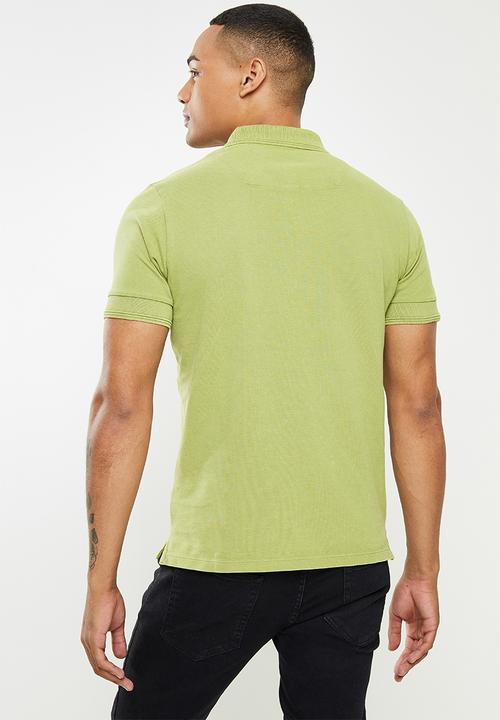 Replay - Replay washed golfer - olive