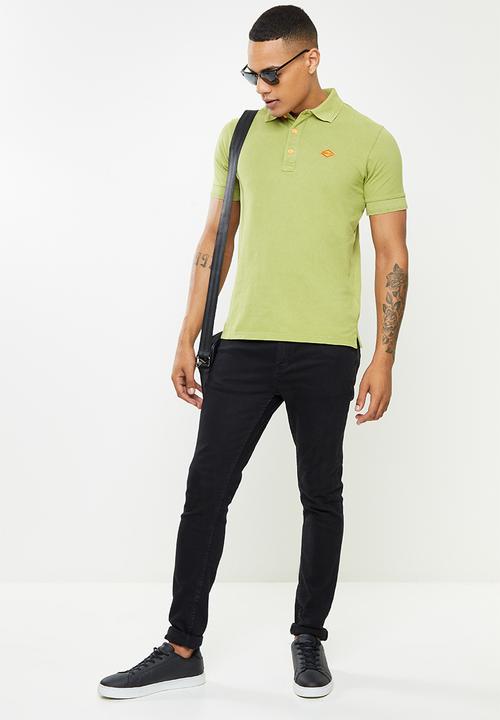 Replay - Replay washed golfer - olive