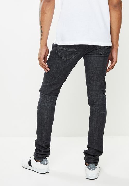 Replay - Tapered denim jeans - black