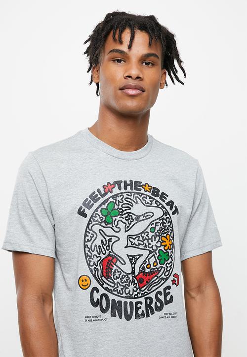 Converse - Abstract dance tee - grey melange