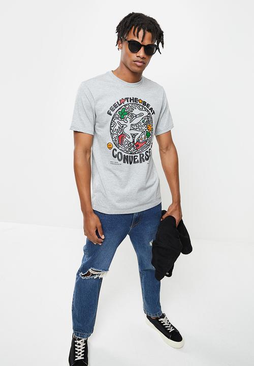 Converse - Abstract dance tee - grey melange