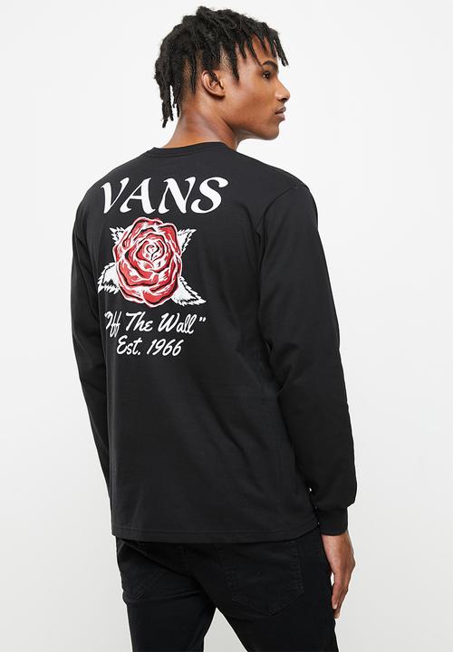 Vans - Tattoo rose long sleeve - black
