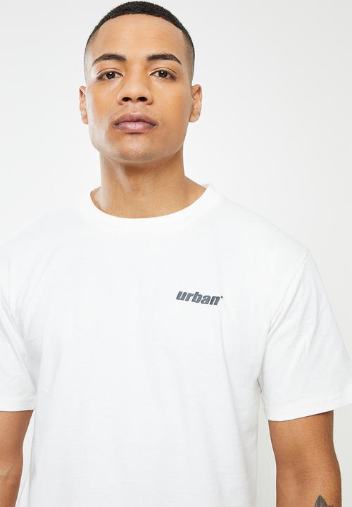 urban° - Urban big back print crew tee - winter white