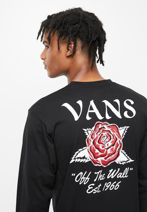 Vans - Tattoo rose long sleeve - black