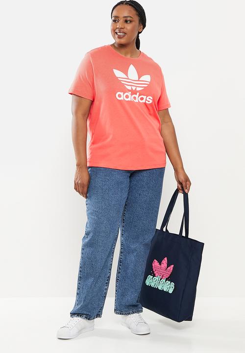 adidas Originals - Plus trefoil tee - semi turbo