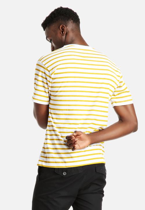Sol-Sol - Mustard Striped Tee