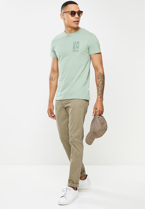 urban° - Urban high square crew tee - iceberg green