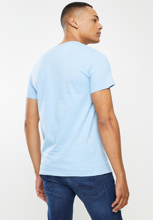 urban° - Urban embroidered tee - celestial blue
