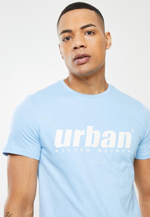 urban° - Urban embroidered tee - celestial blue
