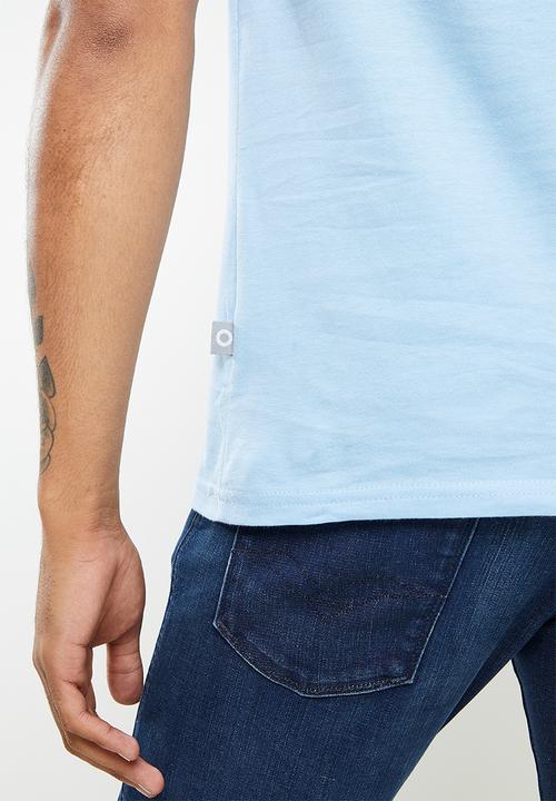 urban° - Urban embroidered tee - celestial blue