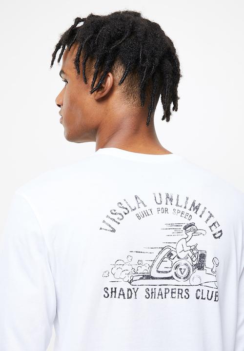 Vissla  - Shapers club long sleeve pocket tee - white