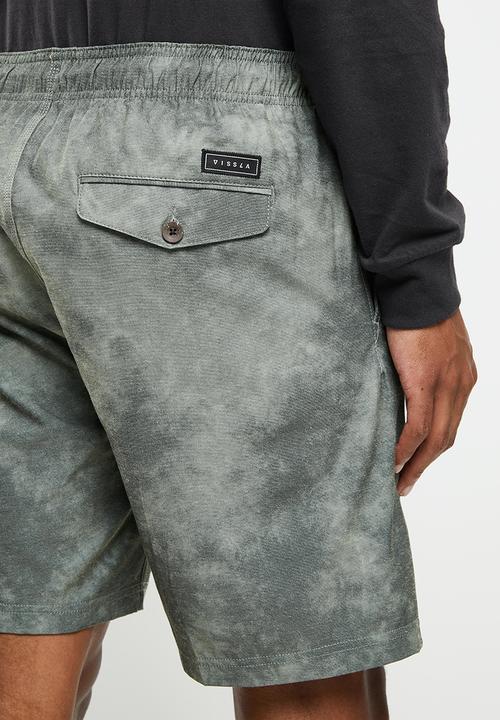 Vissla  - Hemp no see ums eco 18" elastic walkshort - military wash
