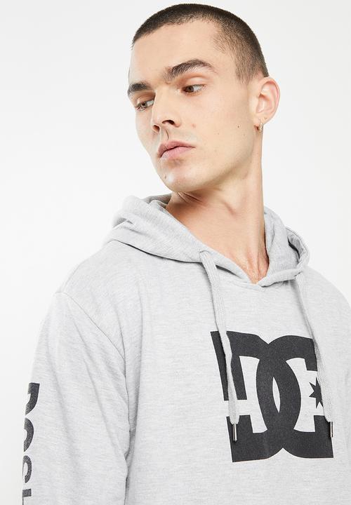 DC - DC Star Pullover Hoodie- Heather Grey
