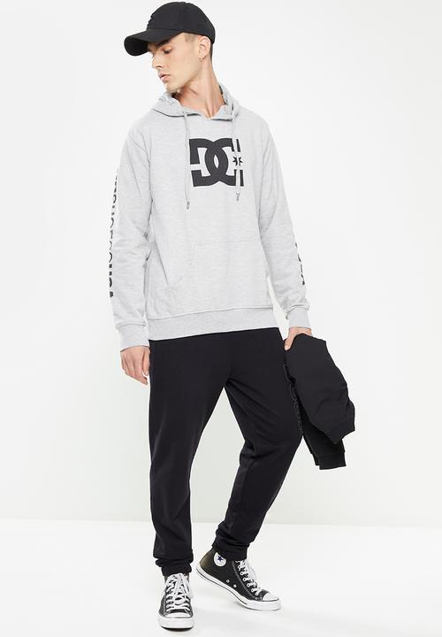 DC - DC Star Pullover Hoodie- Heather Grey