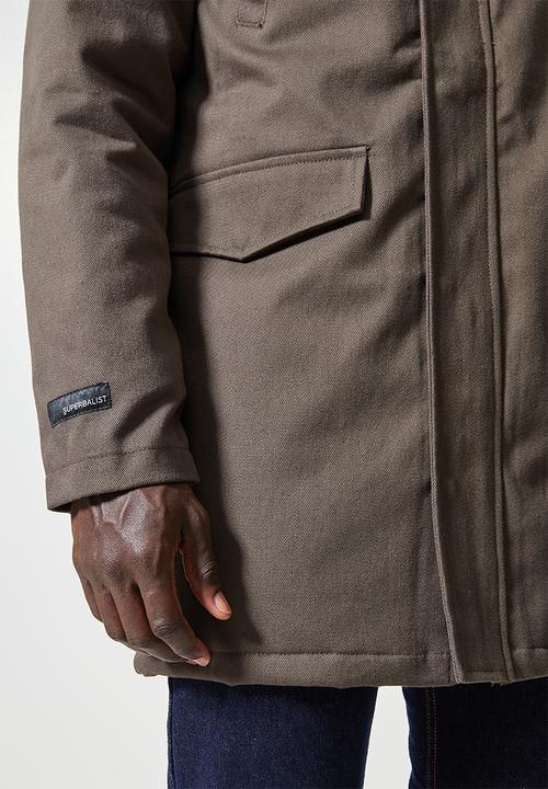 Superbalist - Storm padded parka - dark charcoal grey