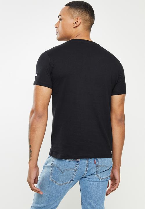 Replay - Replay crown print tee - black