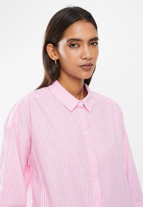 Vero Moda - Stinna long sleeve shirt - fuchsia pink