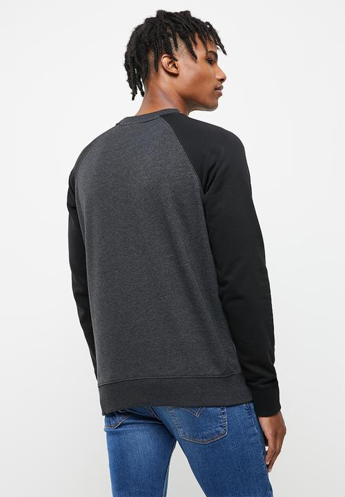 Quiksilver - Everyday Crew Sweatshirt - grey & black 